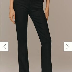 MOTHER Black Weekender Flare Jeans